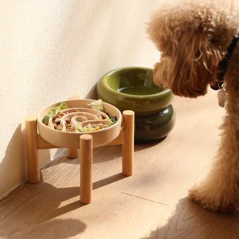 Ripple Ceramic Slow Feeder Bowl | Pink | Beige | Orange | Stella & Bone - Stella & Bone