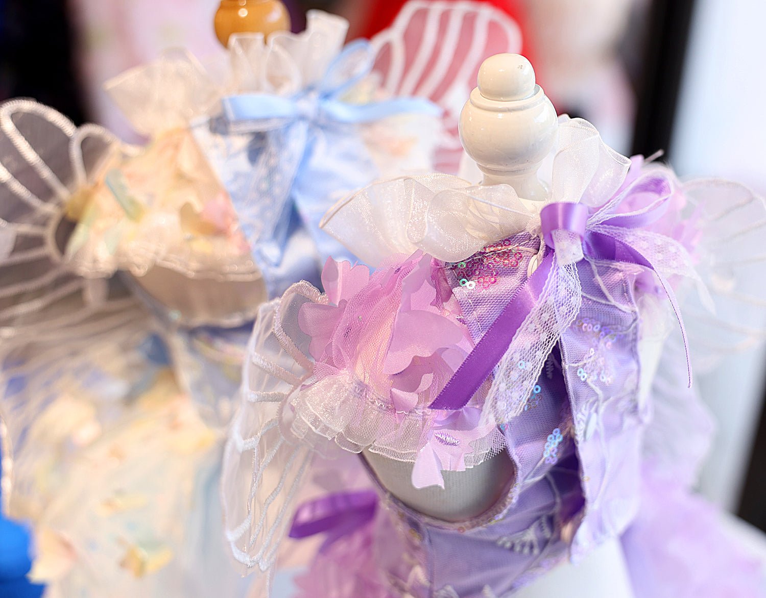 Winged Tulle Dog Dress | Wings & Tulle | Blue & Purple | Stella & Bone
