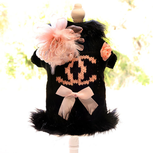Bow & Knit Dog Sweater Dress | Stella & Bone