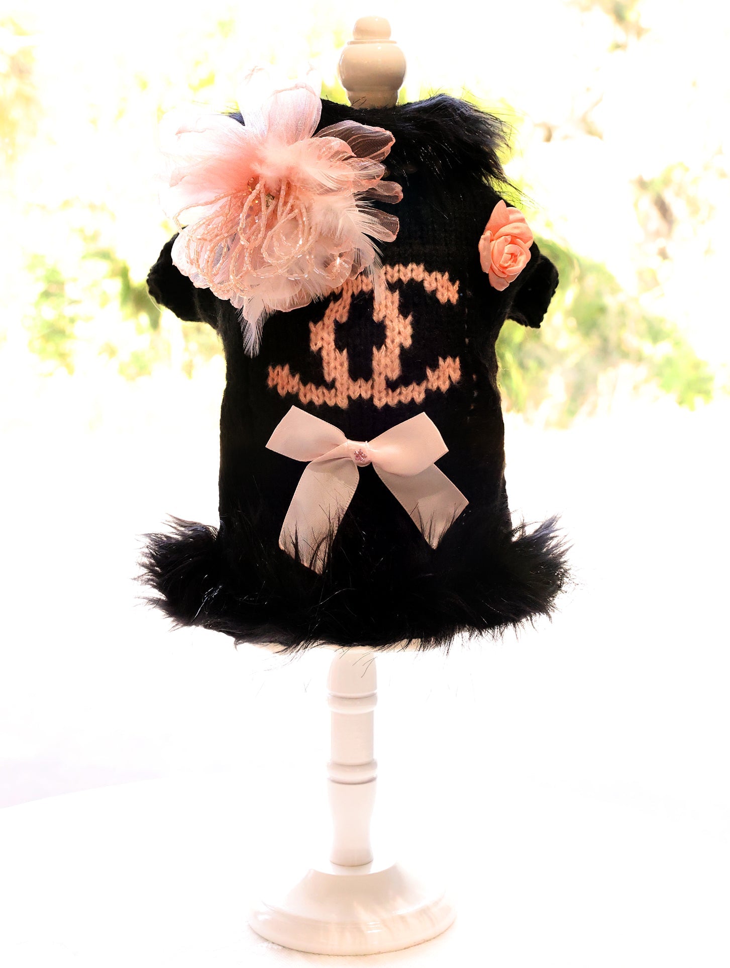 Bow & Knit Dog Sweater Dress | Stella & Bone