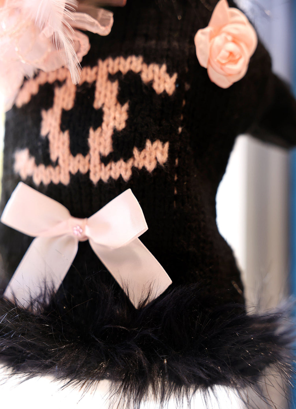 Bow & Knit Dog Sweater Dress | Stella & Bone
