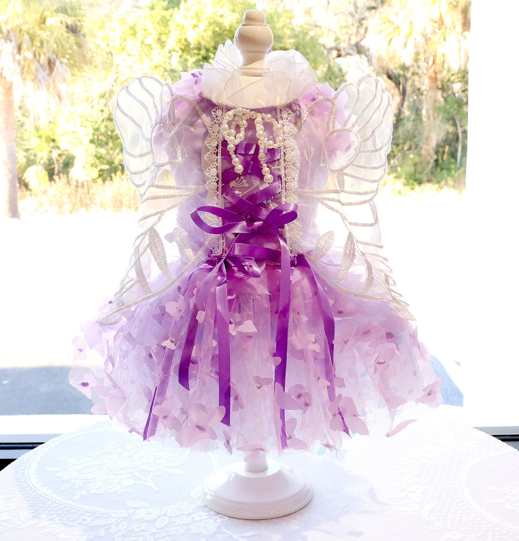 Winged Tulle Dog Dress | Wings & Tulle | Blue & Purple | Stella & Bone