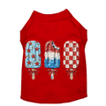 Patriotic Popsicle Dog Shirt | Red & White | Stella & Bone - Stella & Bone