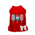 Star - Spangled Sweet Treat Dog Dress | Red & White | Stella & Bone - Stella & Bone