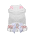 La Cygne Couture Dog Dress | Blush Feather & Crystal | Stella & Bone