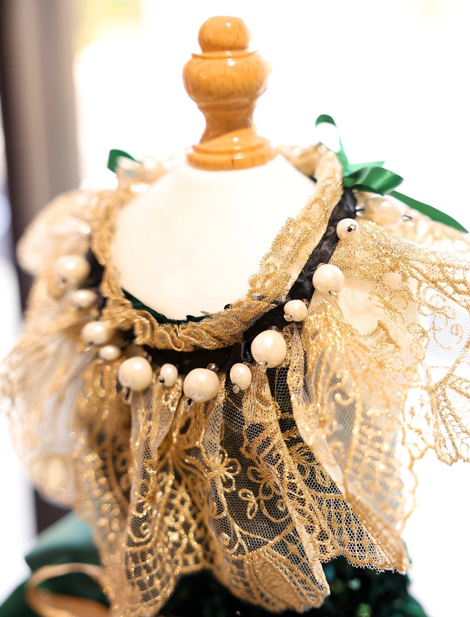 Green Velvet Emerald Pearl Dress | Dogs & Cats | Stella & Bone - Stella & Bone