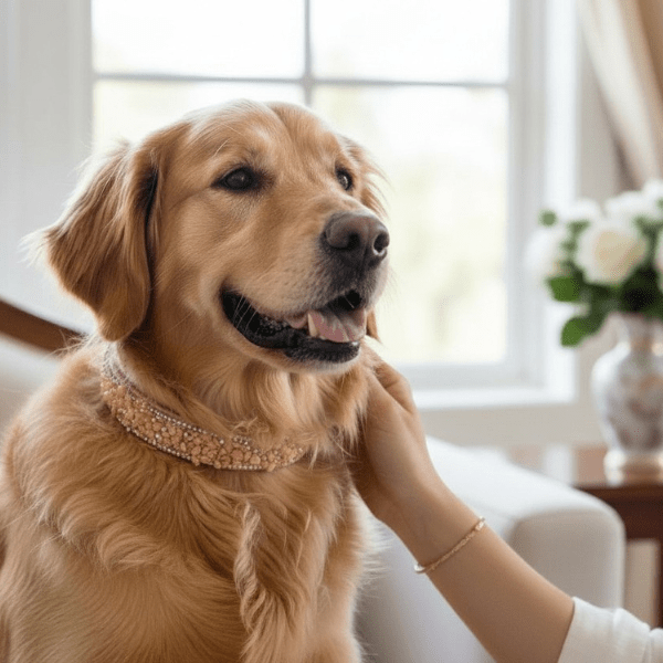 Blush Soleil Crystal Dog Collar | Stella & Bone - Stella & Bone