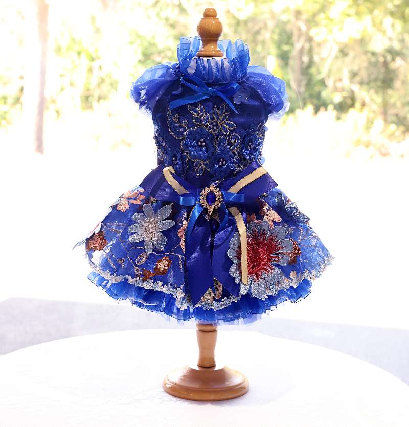 Royal Blue Blossom Dress | Dogs & Cats | Stella & Bone - Stella & Bone
