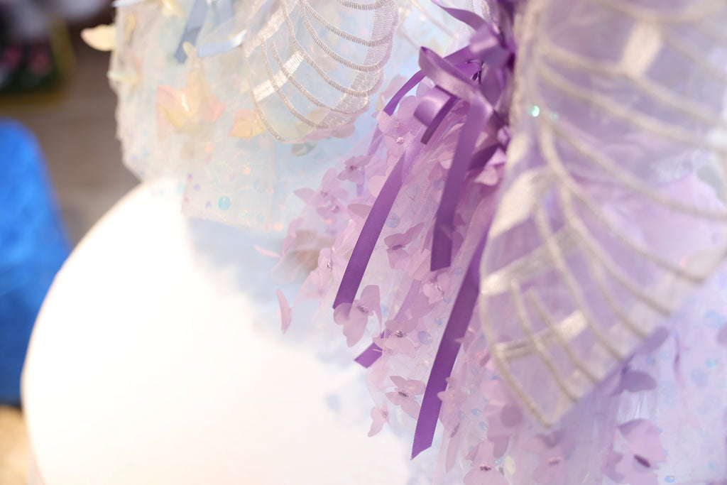 Winged Tulle Dog Dress | Wings & Tulle | Blue & Purple | Stella & Bone