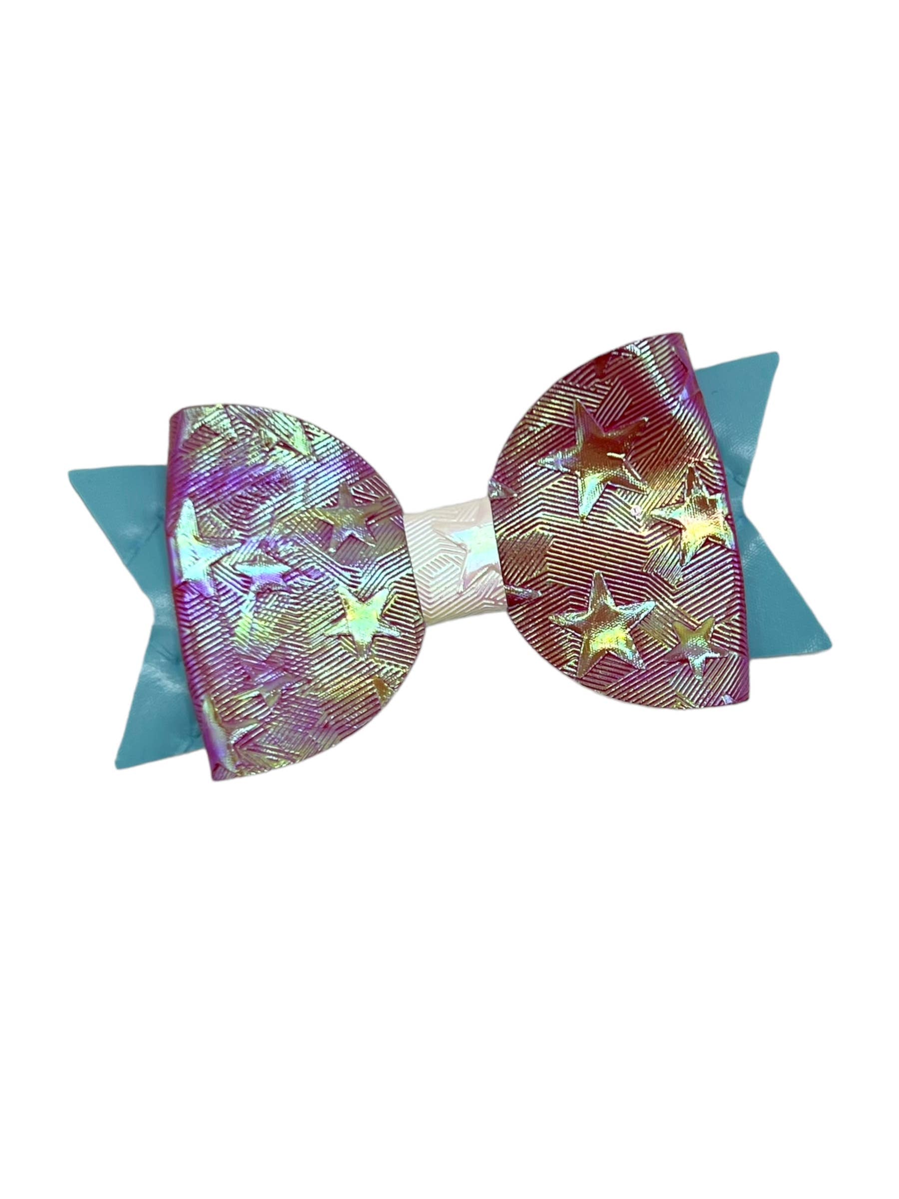 Patriotic Glam Iridescent Dog Hair Bows | Stella & Bone - Stella & Bone