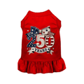 Liberty Heiress 250 Couture Dog Dress | Red & White | Stella & Bone - Stella & Bone