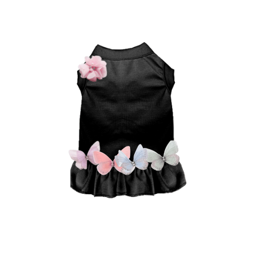 Butterfly Dream Dog Dress in black | Stella & Bone