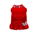 Americana Sweetheart | Patriotic Ruffle Dog Dress | Stella & Bone