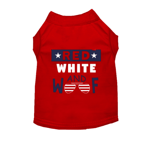 Red, White & Woof Dog Tee | Patriotic Dog T-Shirt | Stella & Bone - Stella & Bone
