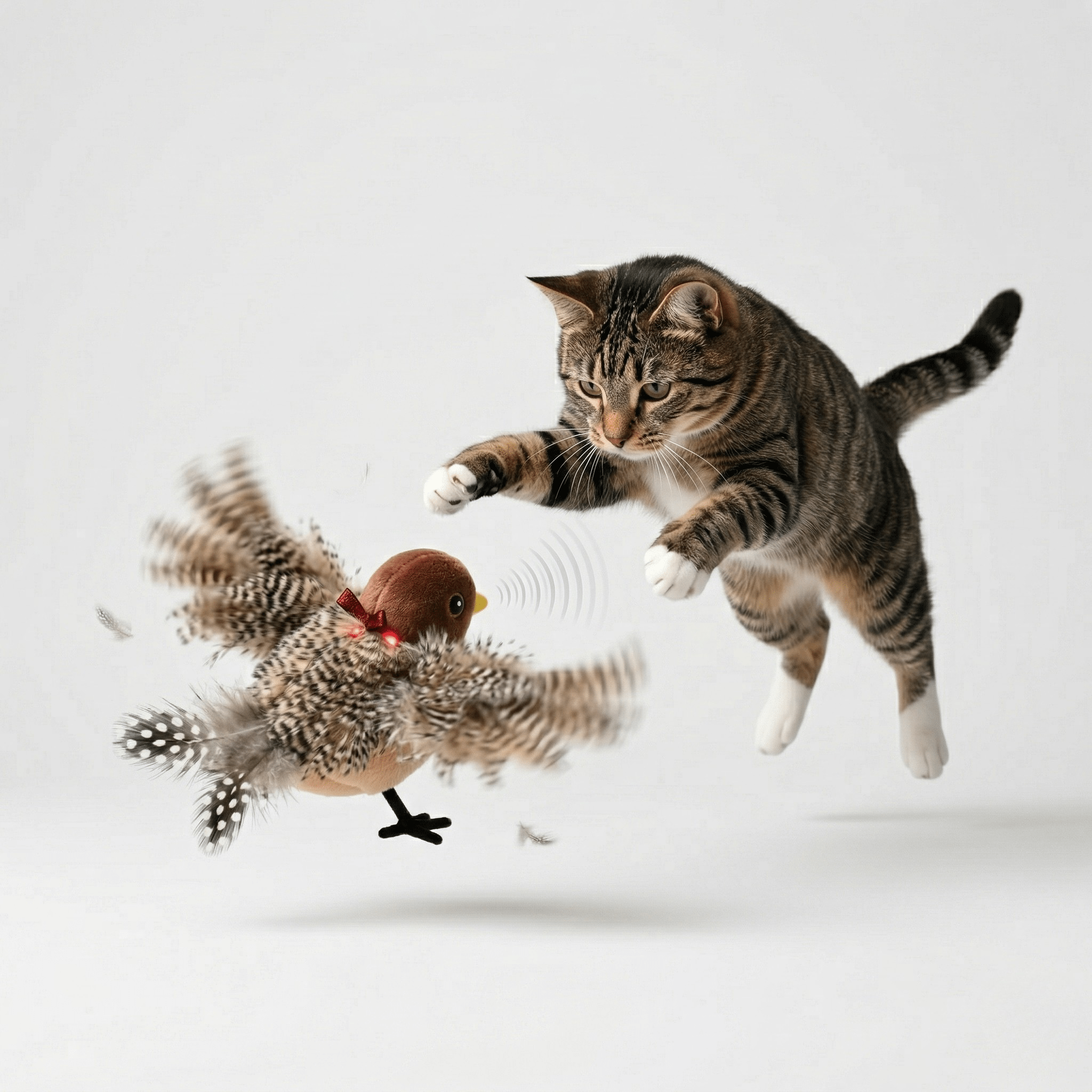 Wing & Chirp Electric Cat Toy | Motion & Chirping Sound | Stella & Bone