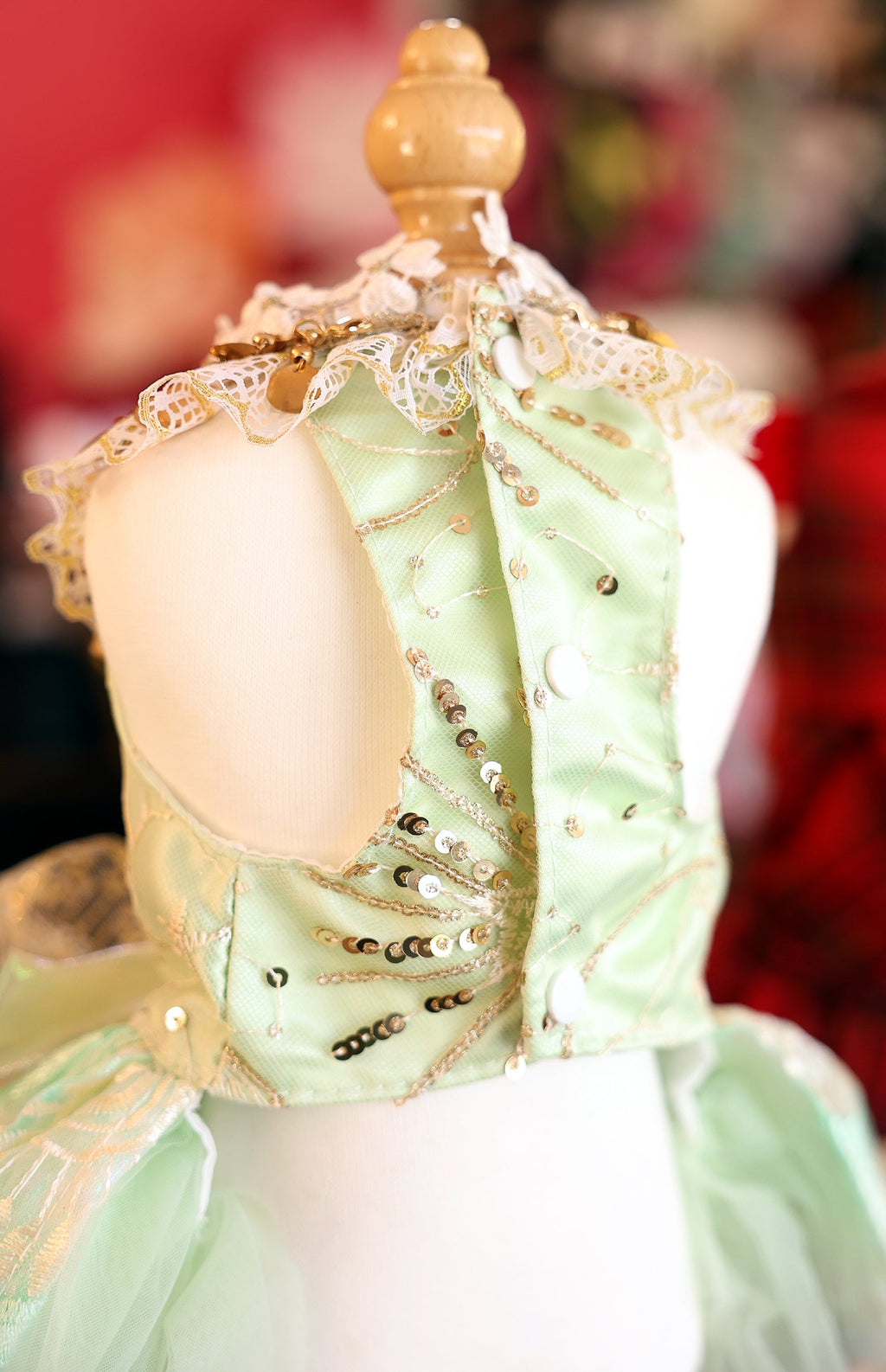 Dog Dress | Green Luxe Sequin Princess | Stella & Bone - Stella & Bone