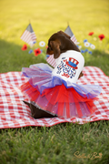Firecracker | 4th of July Patriotic Tutu Dress | Dogs | Stella & Bone