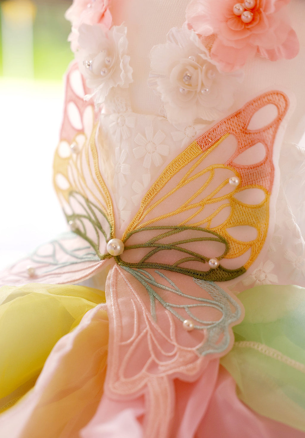 Pastel Butterfly Fairy Princess Gown | Luxury Dog Clothing | Stella & Bone - Stella & Bone
