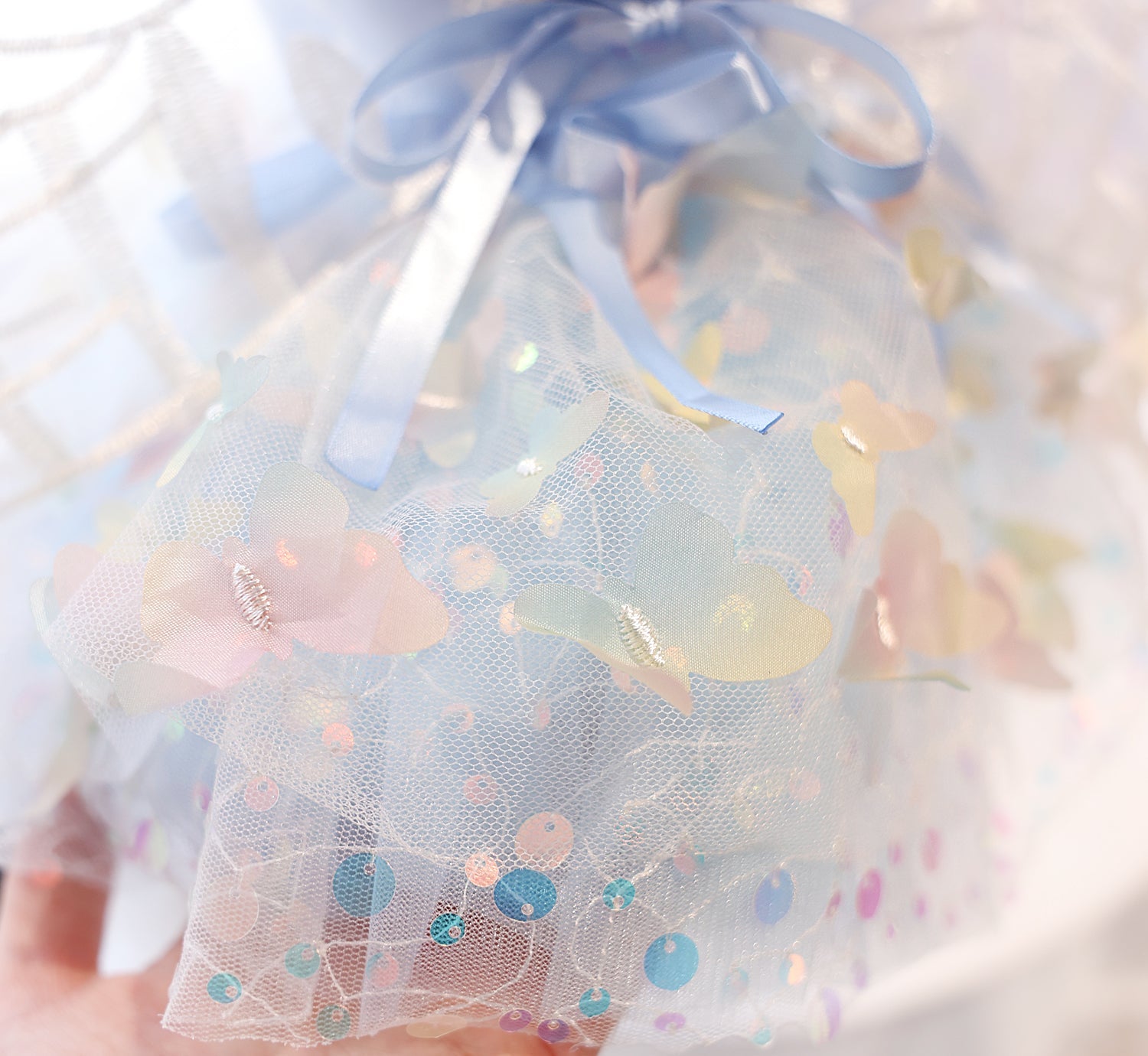 Winged Tulle Dog Dress | Wings & Tulle | Blue & Purple | Stella & Bone