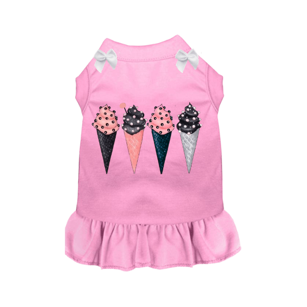 Gelato Glam Couture Dog Dress | Ruffled Skirt & Bow Accents | Stella & Bone - Stella & Bone