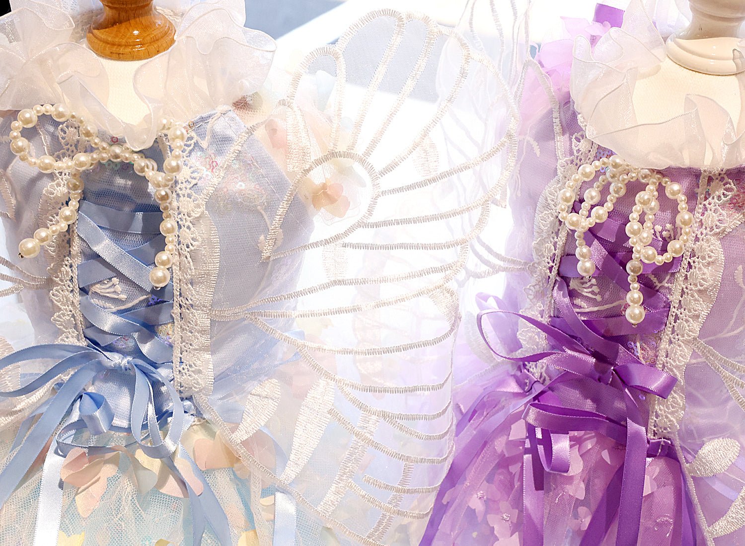 Winged Tulle Dog Dress | Wings & Tulle | Blue & Purple | Stella & Bone