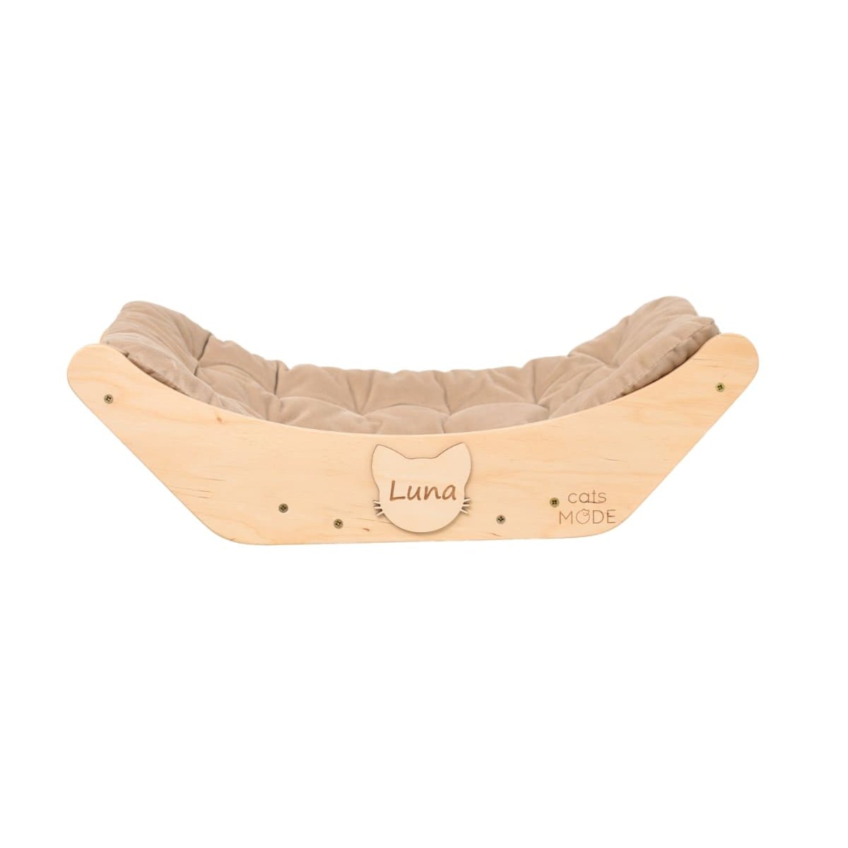 Wall-Mounted Cat Lounger | Light Wood | Stella & Bone - Stella & Bone