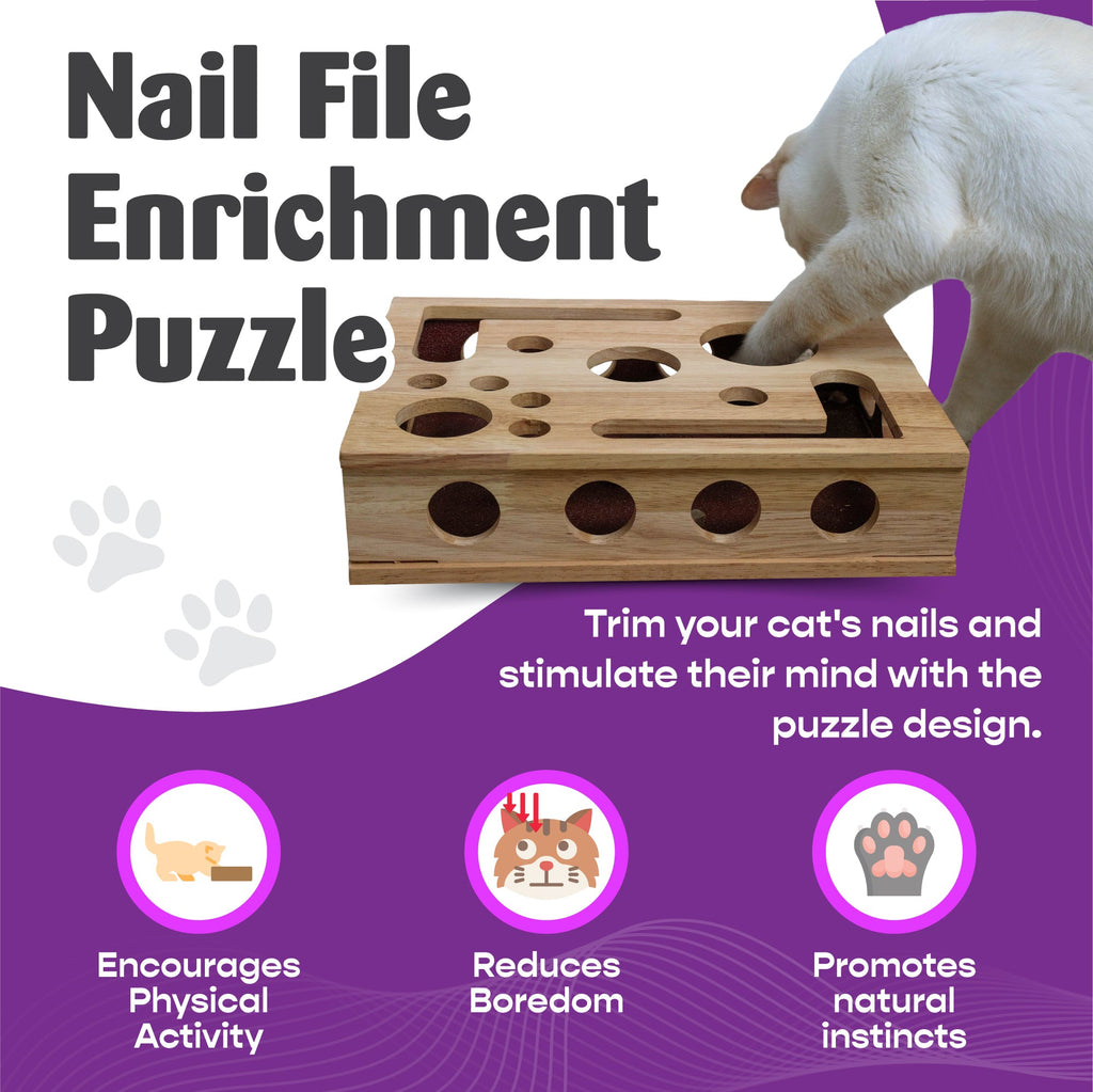 Cat Nail File Enrichment Box | Stress - Free Nail Care | Stella & Bone - Stella & Bone