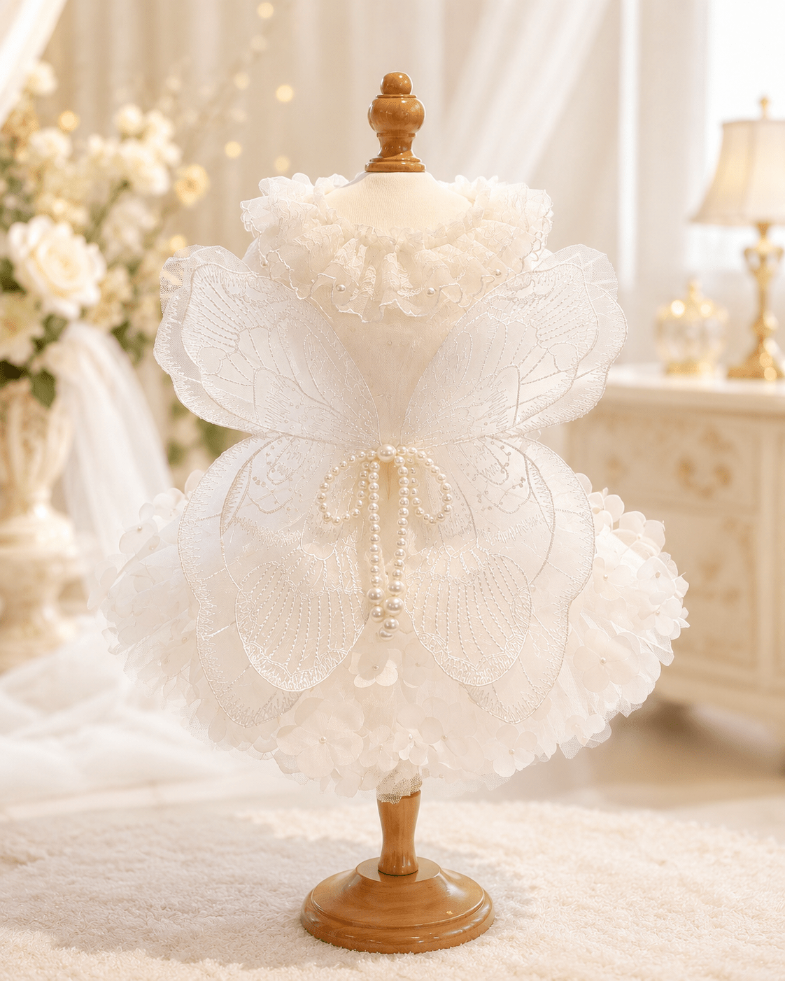 The Ethereal | Pearl Butterfly Wedding Pet Dress | Stella & Bone - Stella & Bone