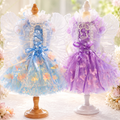 Winged Tulle Dog Dress | Wings & Tulle | Blue & Purple | Stella & Bone