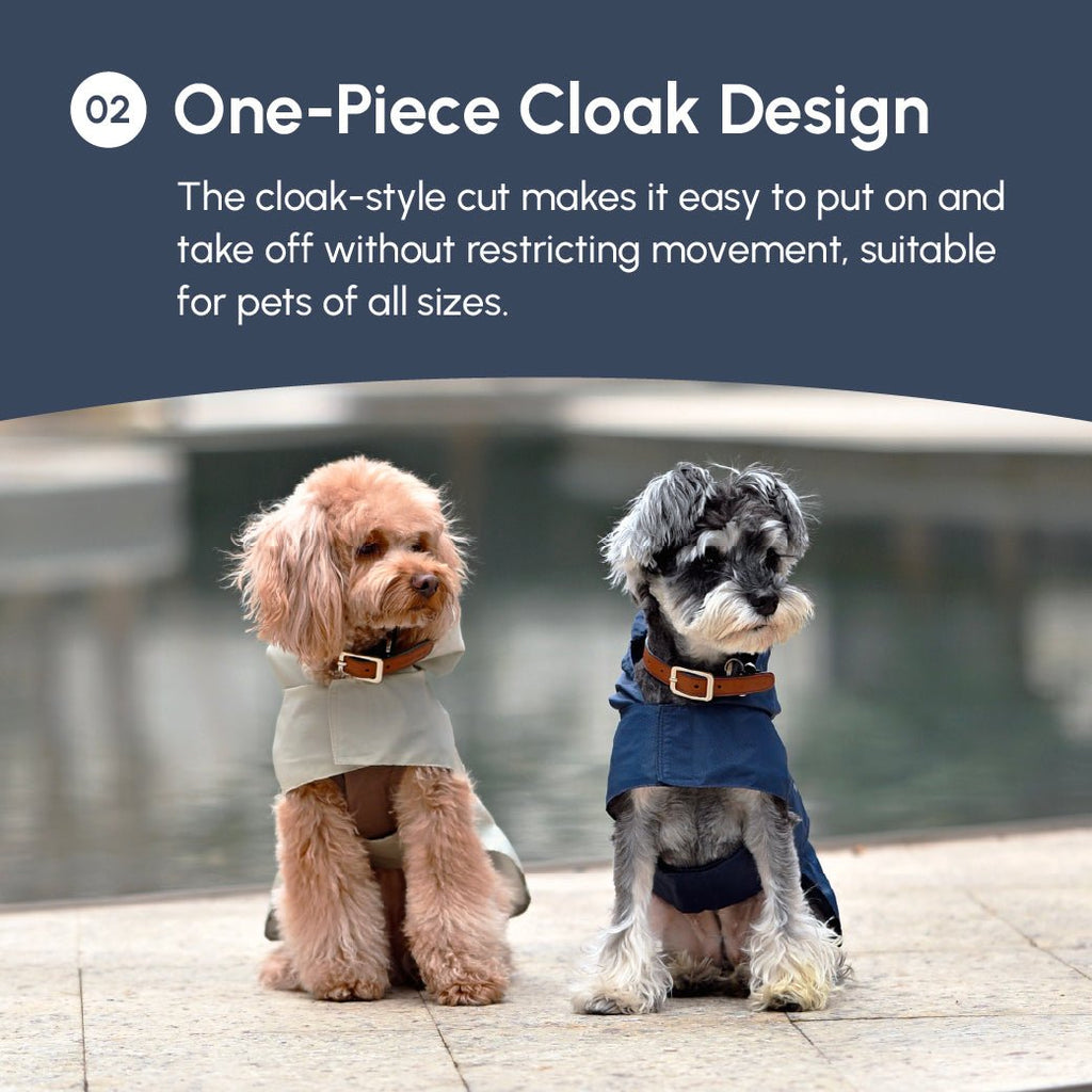 Minimalist Rain Jacket for Dogs & Cats | Beige | Dogs & Cats | Stella & Bone -