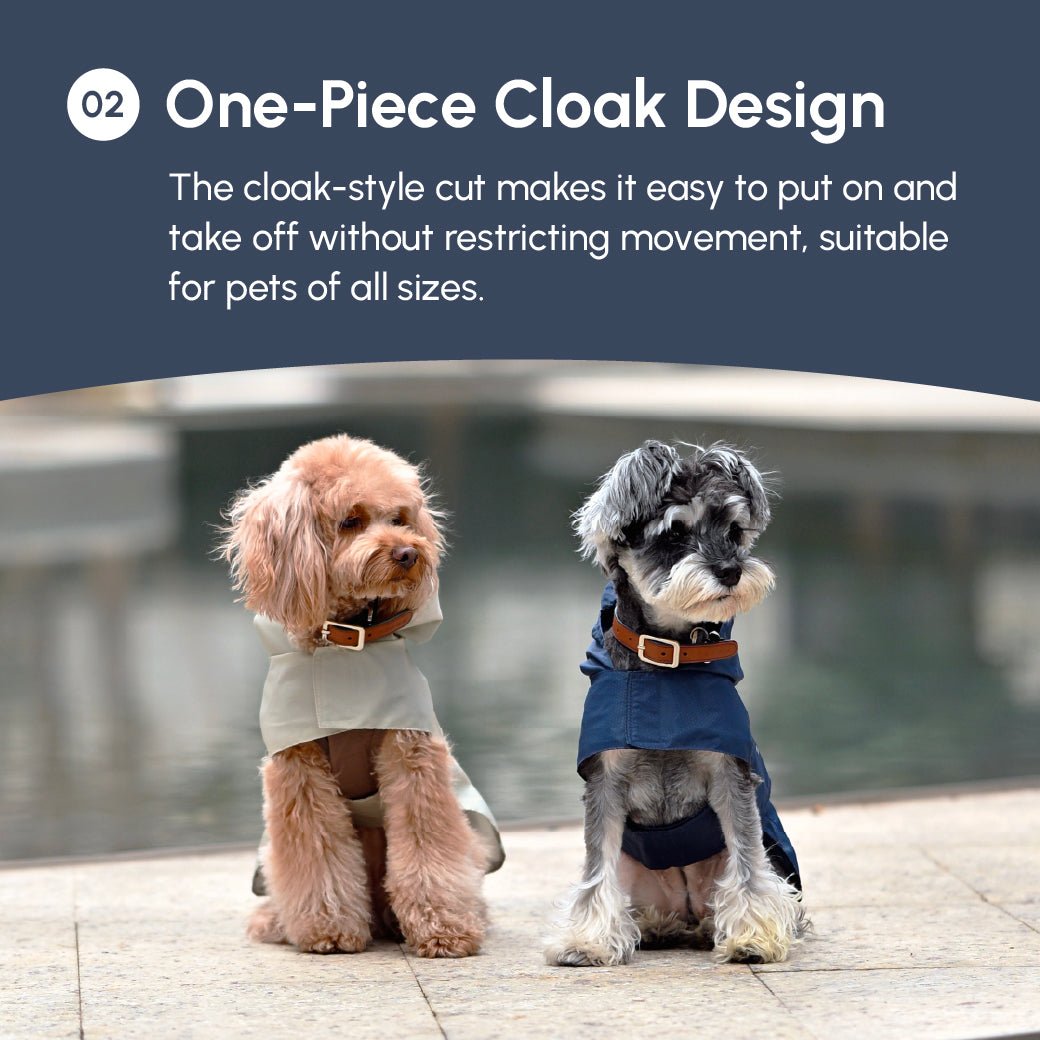 Minimalist Rain Jacket for Dogs & Cats | Beige | Dogs & Cats | Stella & Bone -