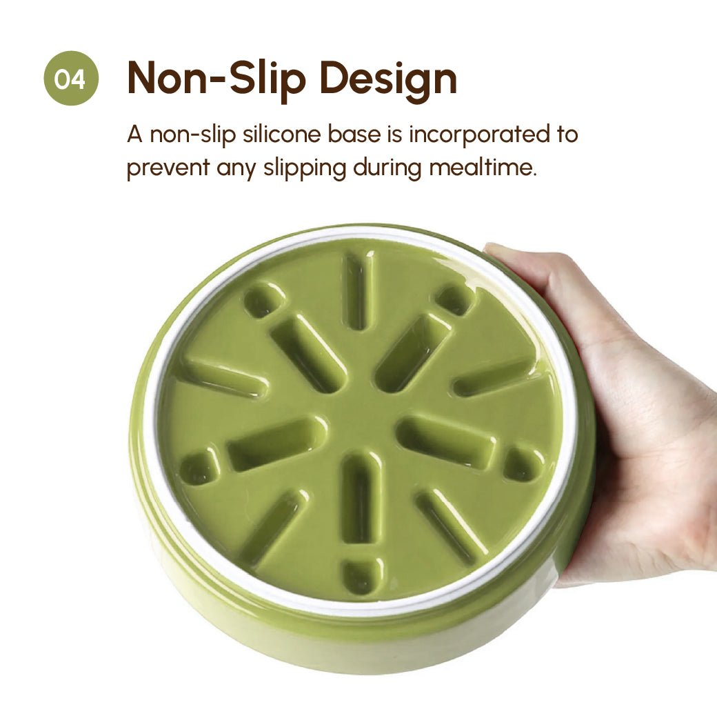 Ripple Ceramic Slow Feeder Bowl | Pink | Beige | Orange | Stella & Bone - Stella & Bone