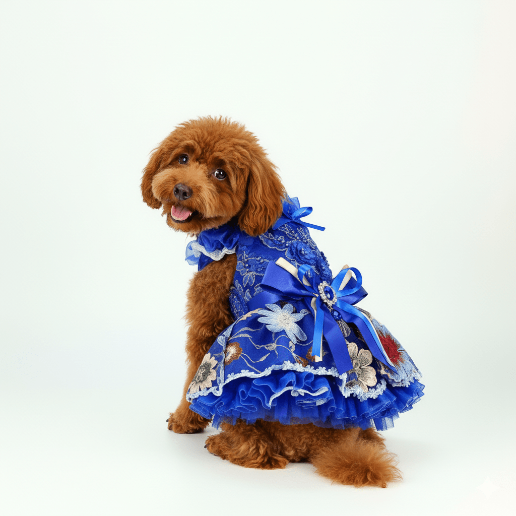 Royal Blue Blossom Dress | Dogs & Cats | Stella & Bone - Stella & Bone