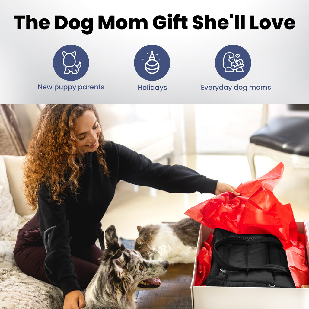 Dog Travel Tote Bag for Dog Moms | Quilted Tote with Dog Bowls & Pockets | Stella & Bone - Stella & Bone
