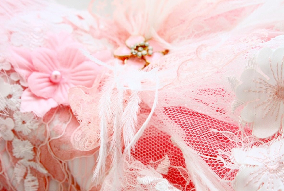 Pink Swan Feather Tutu Dress | Luxury Dog Clothing | Stella & Bone - Stella & Bone