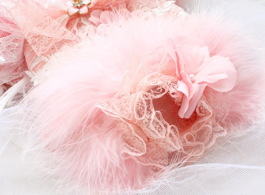 Pink Swan Feather Tutu Dress | Luxury Dog Clothing | Stella & Bone - Stella & Bone