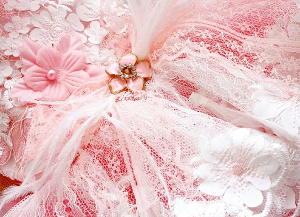 Pink Swan Feather Tutu Dress | Luxury Dog Clothing | Stella & Bone - Stella & Bone