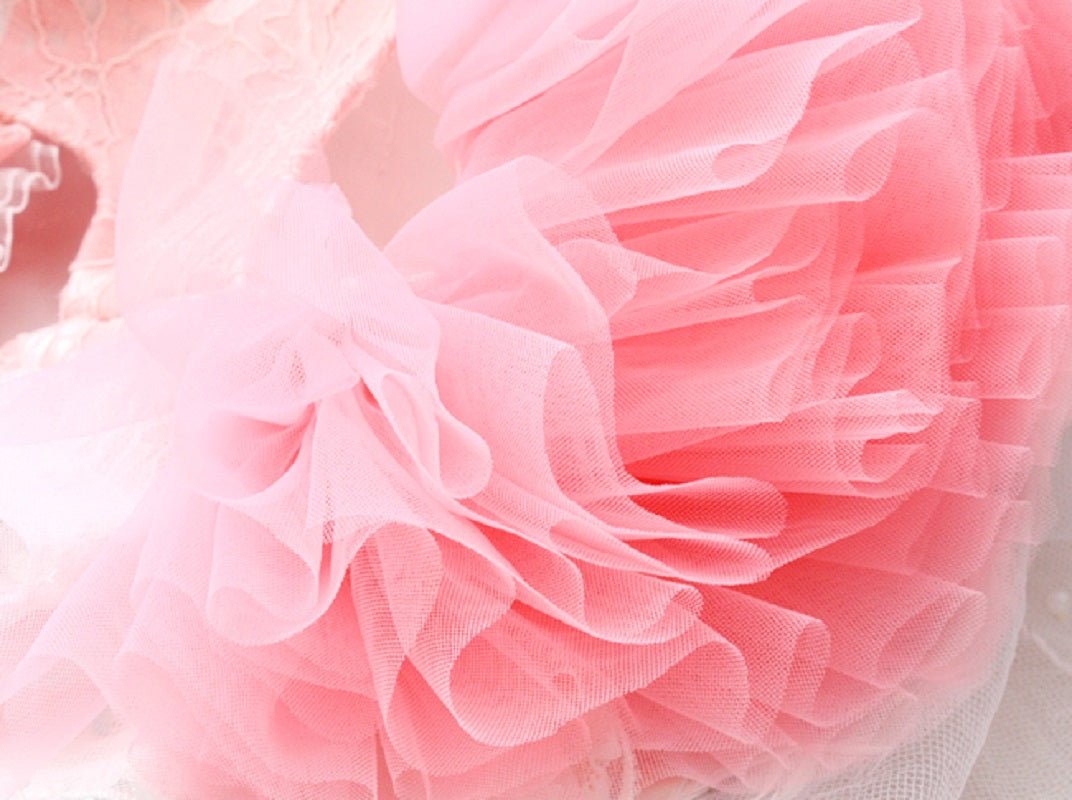 Pink Swan Feather Tutu Dress | Luxury Dog Clothing | Stella & Bone - Stella & Bone