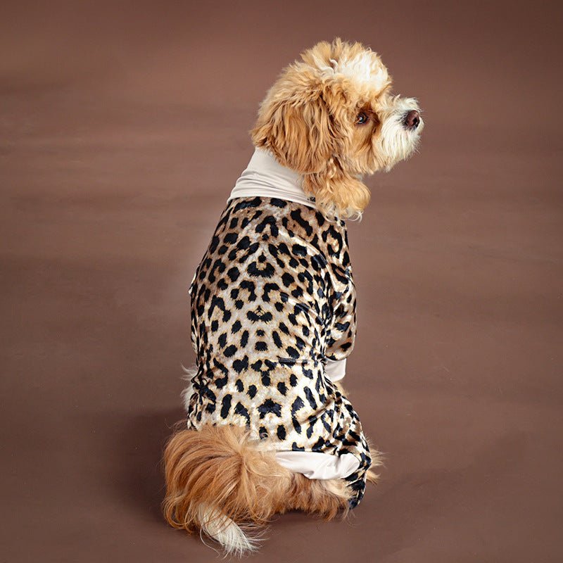 Leopard Print Dog Pajamas | Soft & Stretchy Sleepwear | Stella & Bone - Stella & Bone