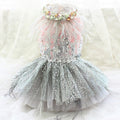 Sequin & Feather Glam Princess Dress | Luxury Dog Clothing | Stella & Bone - Stella & Bone