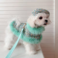 Dog Green Tweed Cape, Hat & Leash Set | Classic Style | XS–XL | Stella & Bone - Stella & Bone