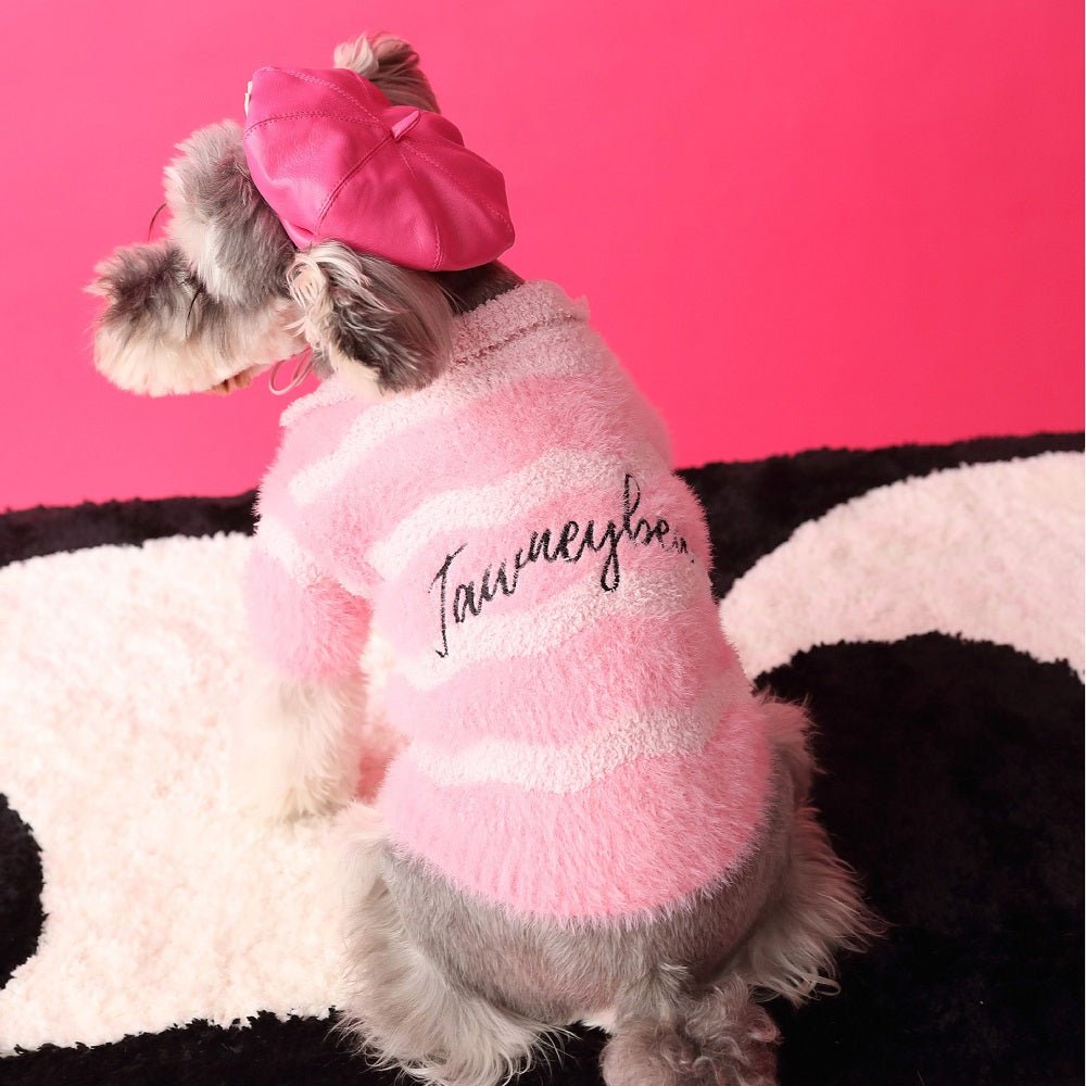 Pink Fluffy Pet Sweater | Cozy Luxury | Dogs & Cats | Stella & Bone - Stella & Bone