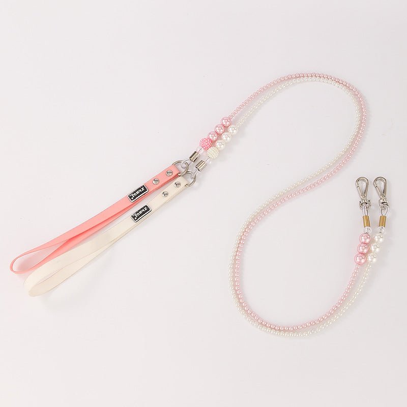 Luxury Pearl Pet Collar Leash Set | Elegant & Lightweight | Dogs & Cats | Stella & Bone - Stella & Bone