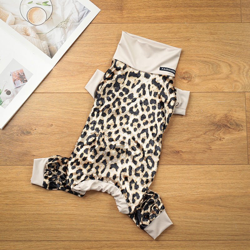 Leopard Print Dog Pajamas | Soft & Stretchy Sleepwear | Stella & Bone - Stella & Bone
