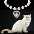Heart Charm Pearl Necklace | Elegant & Romantic | Dogs & Cats | Stella & Bone - Stella & Bone
