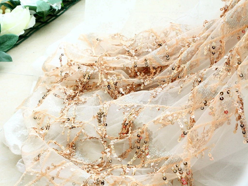 Gold Sequin Couture Evening Gown | Luxury Dog Clothing | Stella & Bone - Stella & Bone