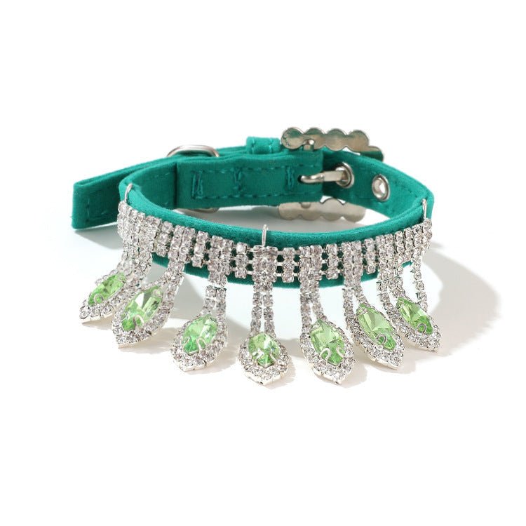 Crystal Chandelier Gemstone Collar | Jewelry | Dogs & Cats | Stella & Bone - Stella & Bone