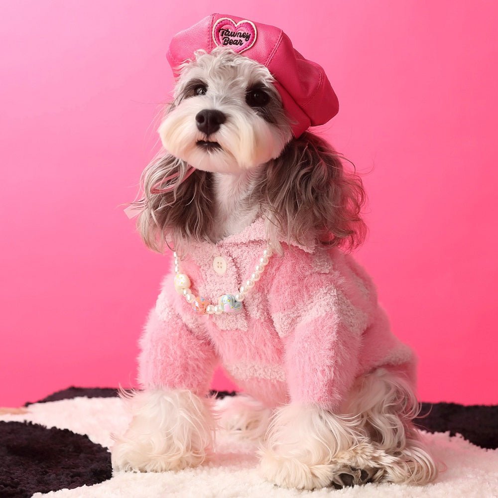 Pink Fluffy Pet Sweater | Cozy Luxury | Dogs & Cats | Stella & Bone - Stella & Bone