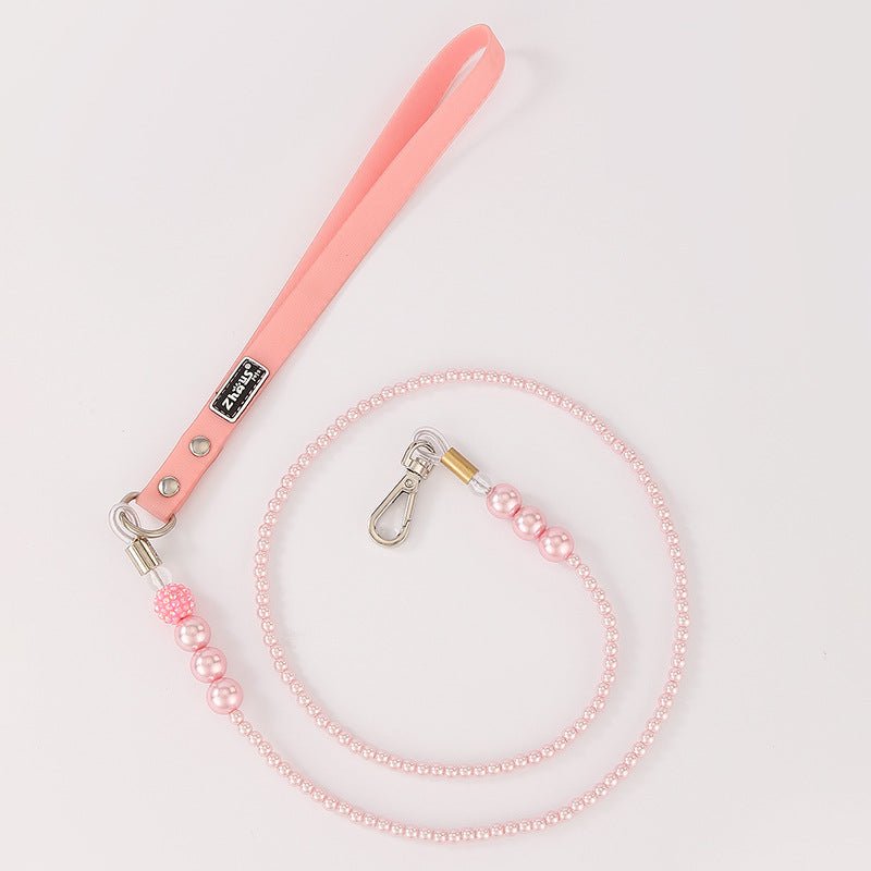 Luxury Pearl Pet Collar Leash Set | Elegant & Lightweight | Dogs & Cats | Stella & Bone - Stella & Bone
