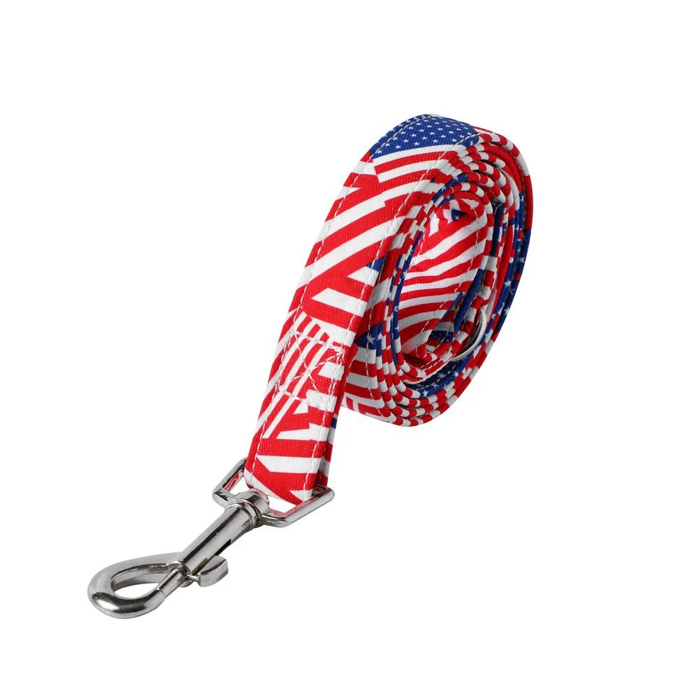 Patriotic Flag Collar Bow Tie & Leash Set | Dogs | Stella & Bone - Stella & Bone